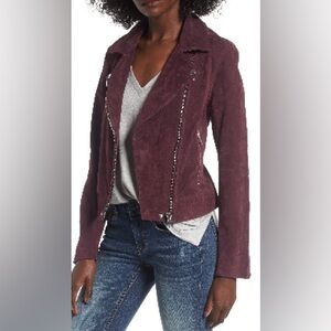 Blank NYC Suede Moto Jacket Sz Sm